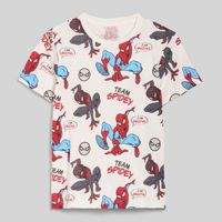 Polo Manga Corta Para Niño Msm-5207 Spiderman