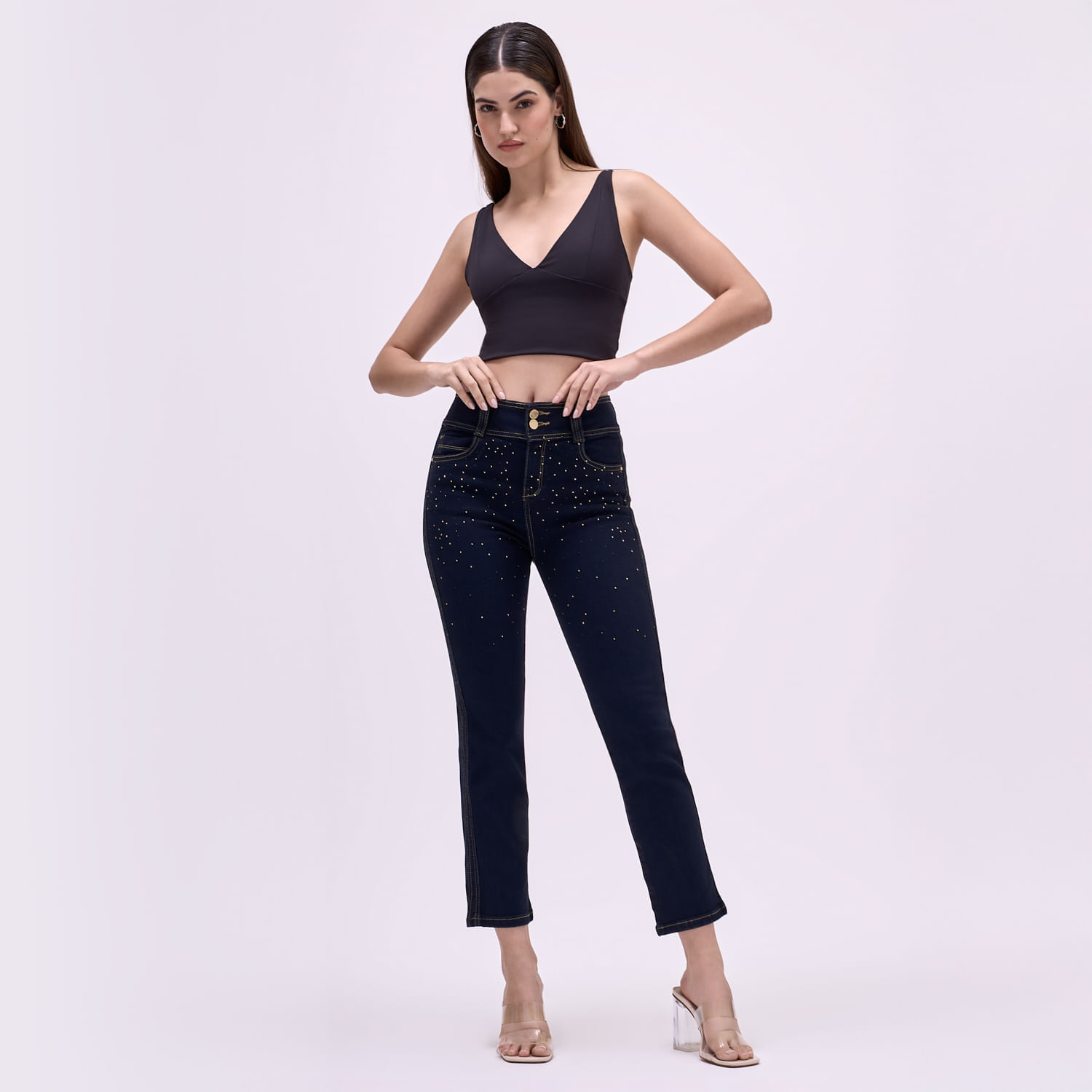 Jean Mujer Panel Symbol Straight