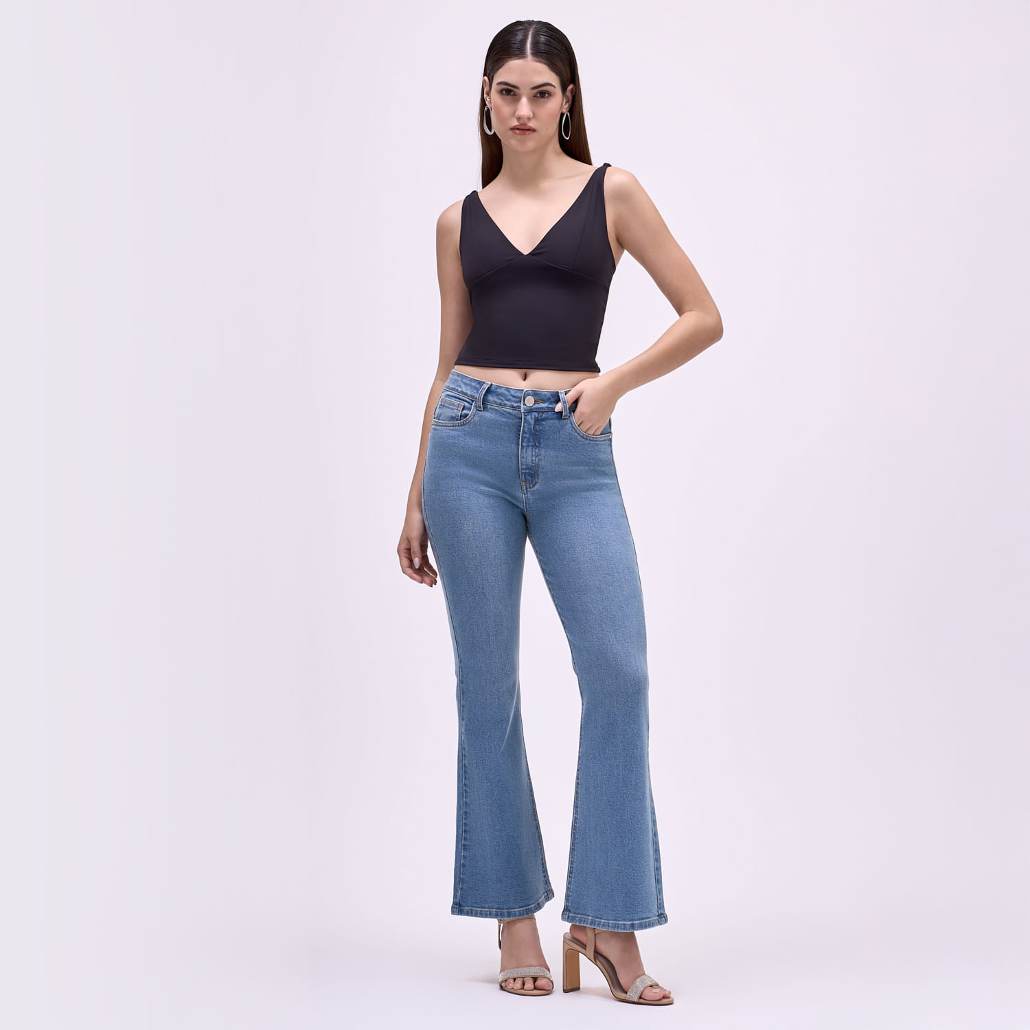 Jean Mujer Flare Symbol