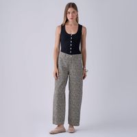 Jean Mujer Barrel Print Hypnotic Baggy