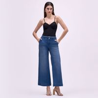 Jean Mujer Correa Symbol Wide Leg