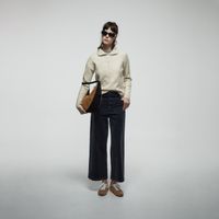 Pantalón Mujer Sfera Culotte De Pana Gris