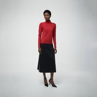 Chompa Mujer Sfera Basico Cuello Vuelto Rojo