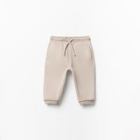 Pantalón Bebé Niño Sfera Jogger Felpa Bolsillo Gris Claro