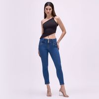 Jean Mujer Pretina Symbol Skinny