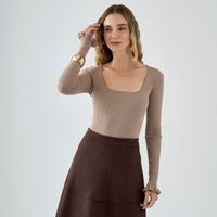 Chompa Mujer Cuff Malabar Manga Larga
