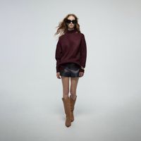 Chompa Mujer Sfera Olla Bsc Casual Vis/N Mx Burdeo