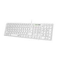 Teclado Genius smart slimstar 126 usb multimedia español - Color Blanco