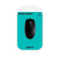Mouse Logitech M110 Silent Optico 90% Menos Ruido Usb Negro