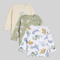 Pack X3 Camisetas Manga Larga Para Recién Nacido Baby Circus