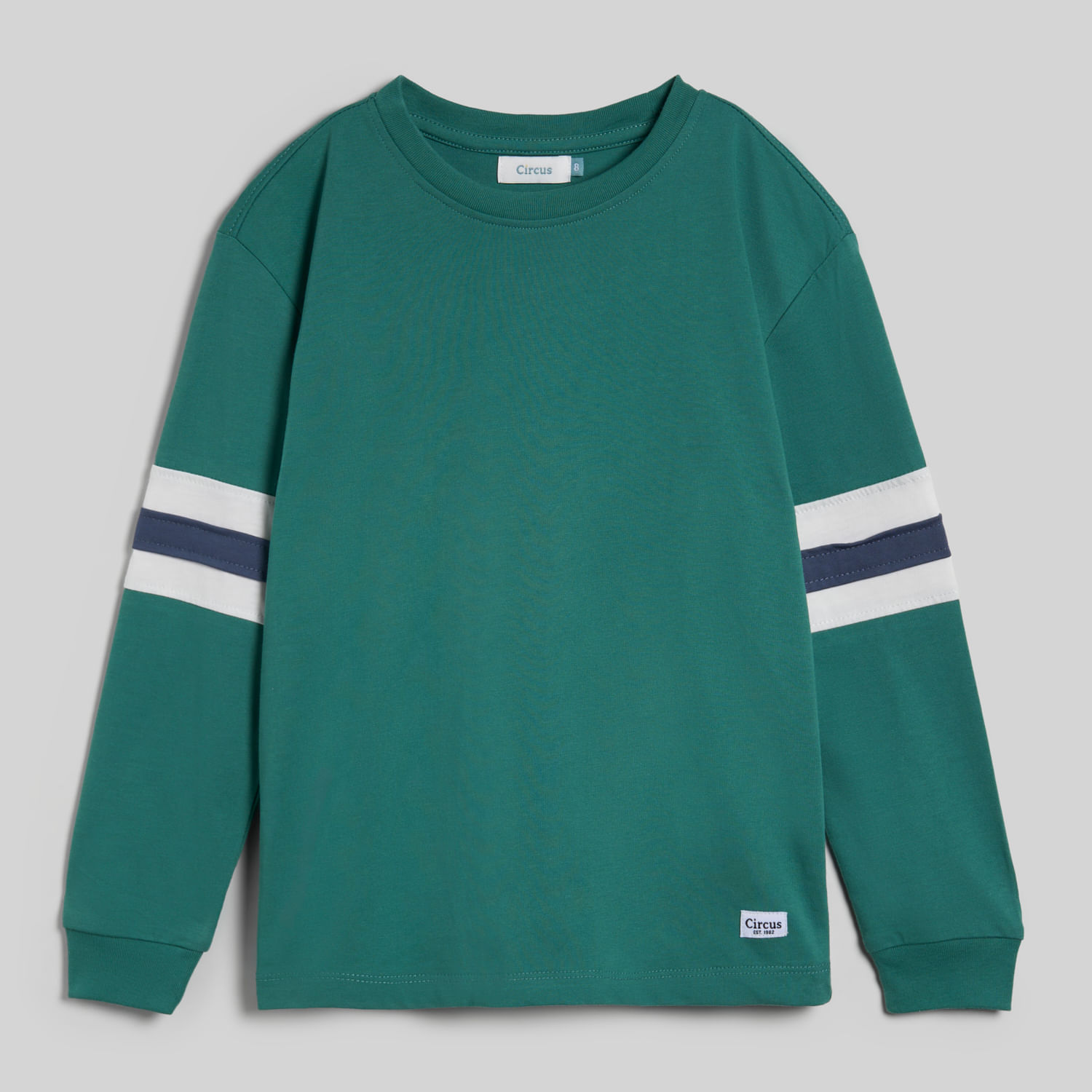 Polo Manga Larga Para Niño Solid Franja Circus