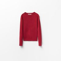 Chompa Mujer Sfera Basico Cuello Redondo Berme Rojo