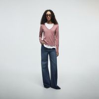 Chompa Mujer Sfera Caja Punto Piña Zip Mx Celeste