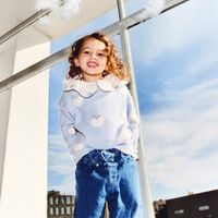 Chompa Bebé Niña Sfera Bouclet Intarsia Aop Azul