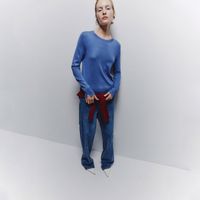 Chompa Mujer Sfera Basico Cuello Redondo Azul Oscuro