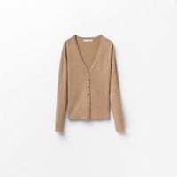 Chompa Mujer Sfera Basica Cuello Pico Camel