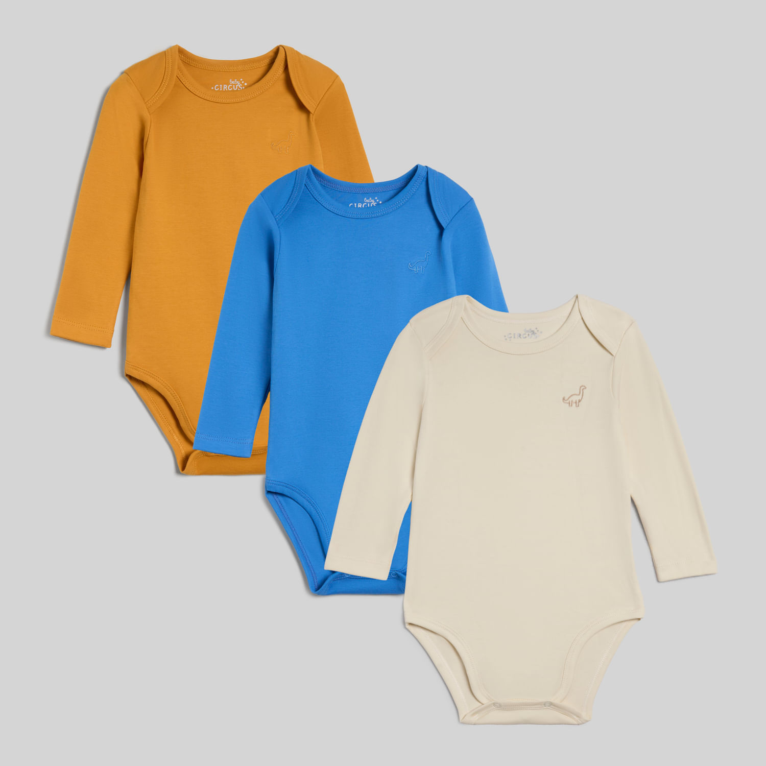 Pack X3 Body Interno Para Recién Nacido Gam Solid Baby Circus