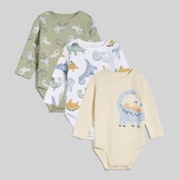 Pack X3 Body Interno Para Recién Nacido Print Baby Circus