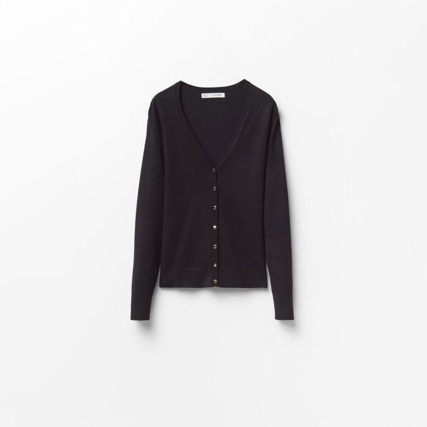 Chompa Mujer Sfera Basica Cuello Pico Negro
