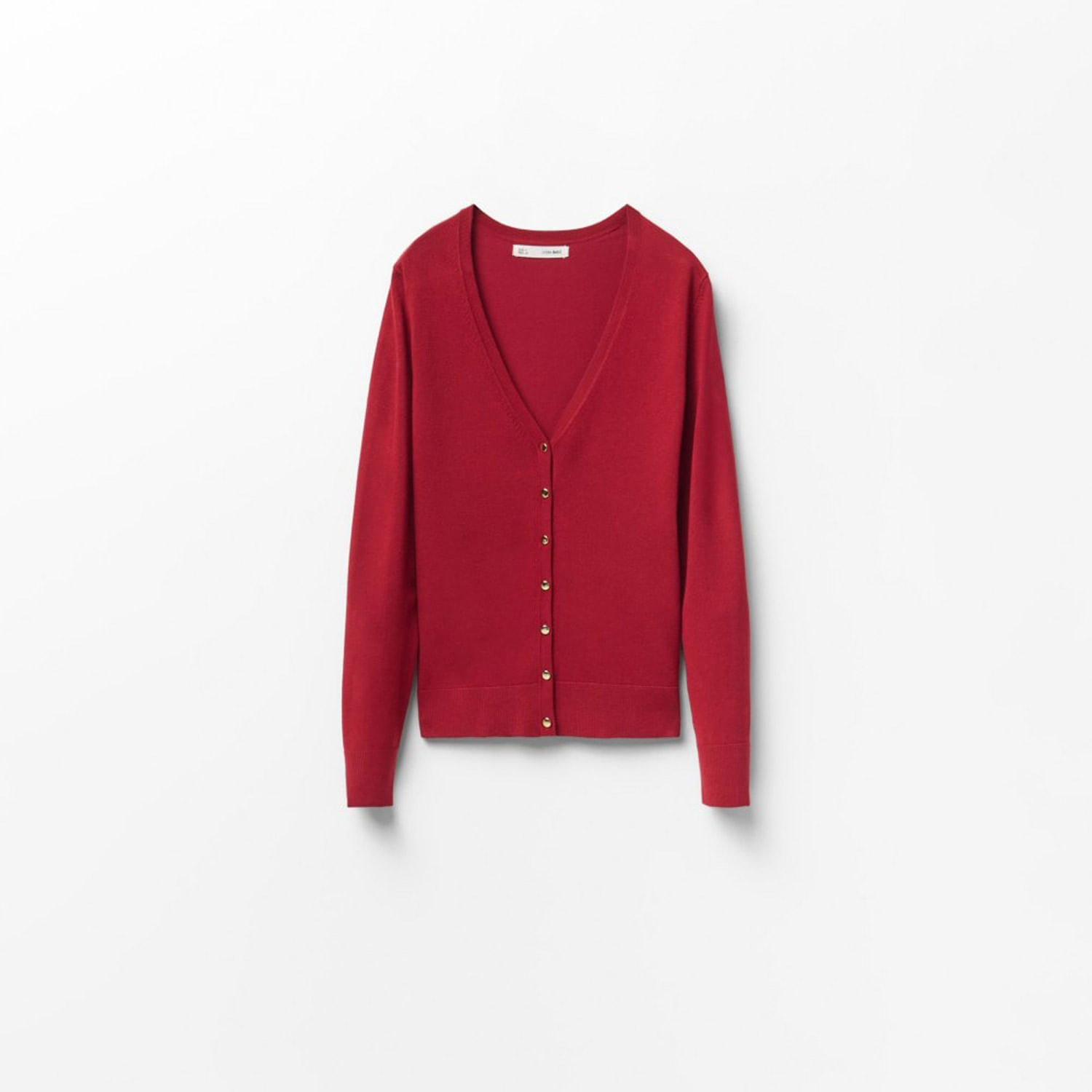 Chompa Mujer Sfera Basica Cuello Pico Berme Rojo
