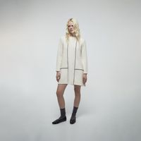 Polo Mujer Sfera Bordado Circular Sm Mx Crudo