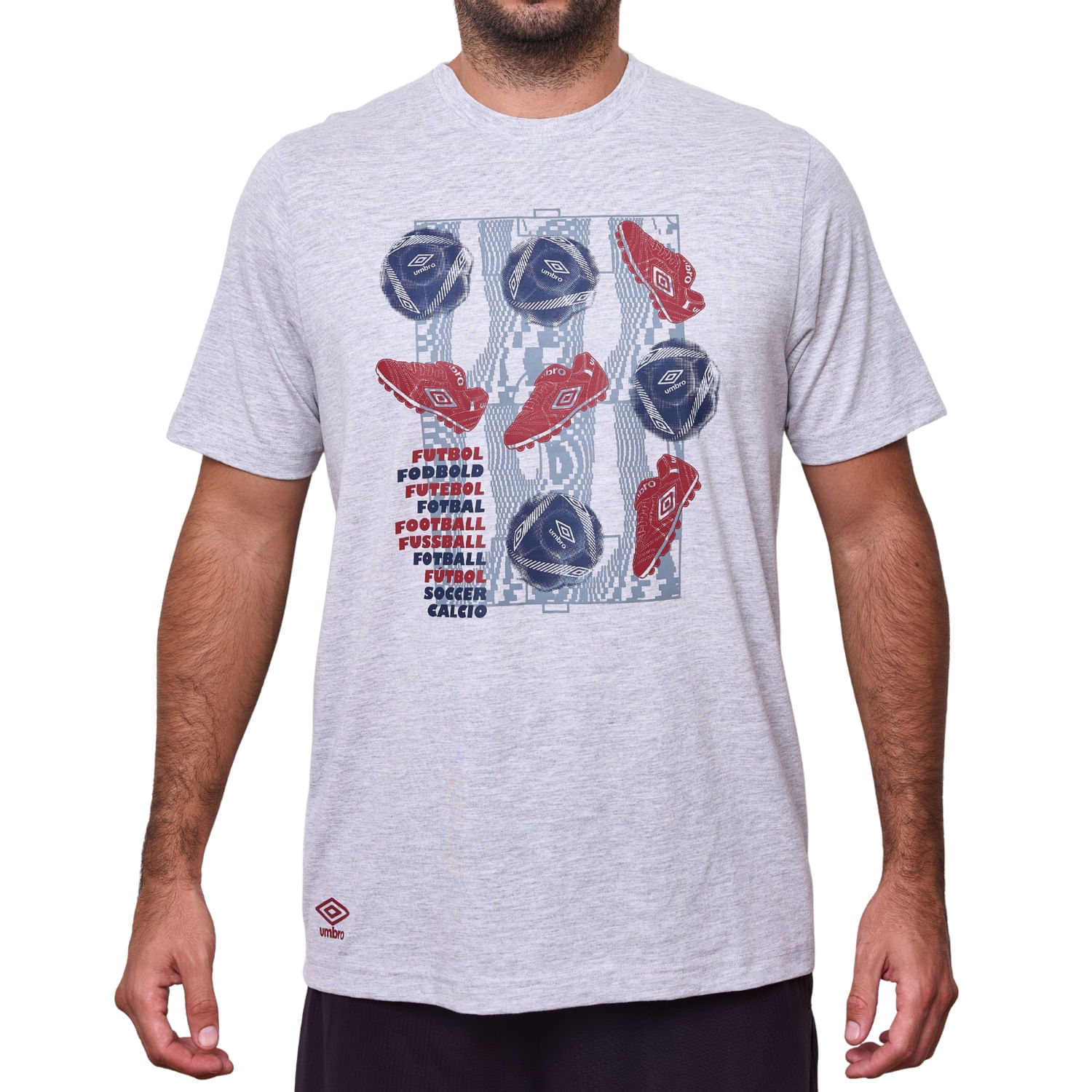 Polo Deportivo Umbro Hombre Basico Estampado Dr24034