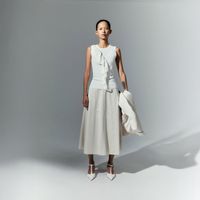 Chompa Mujer Sfera Top S/M Volante Blanco