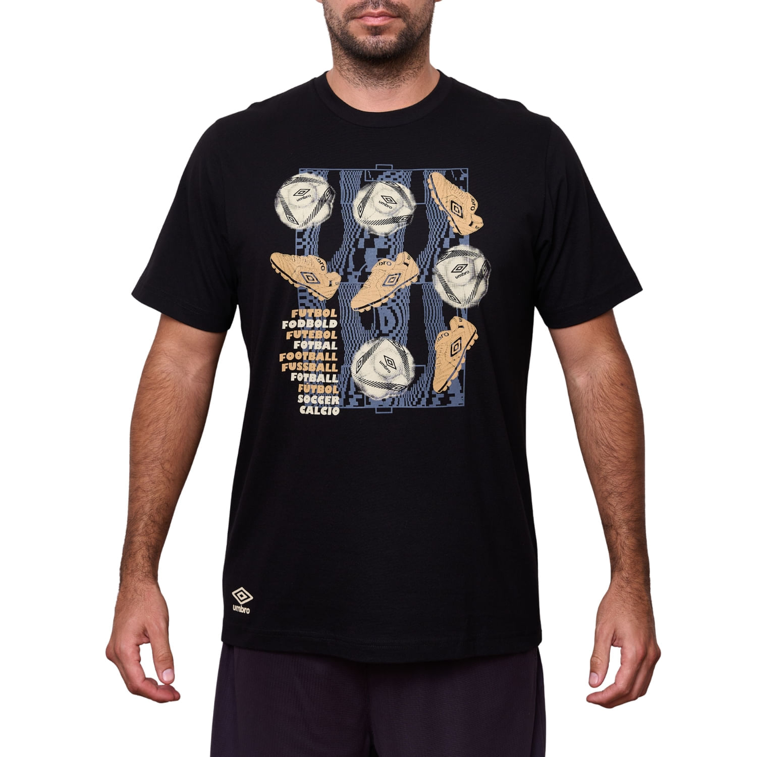Polo Deportivo Umbro Hombre Basico Estampado Dr24034