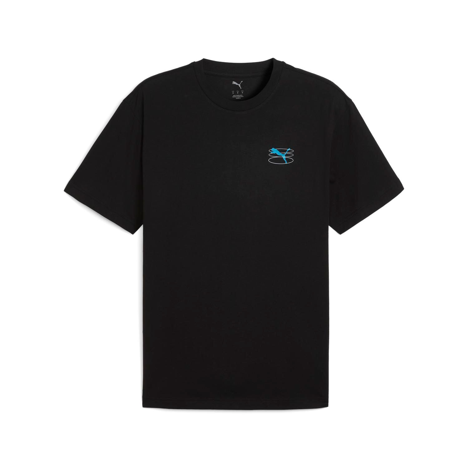 Polo Deportivo Puma Hombre Graphic Grid Tee 688039 01 Negro