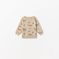 Polera Bebé Niño Sfera Estampada Animales Beige