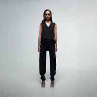 Chompa Mujer Sfera Basico Punto Negro