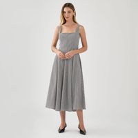 Vestido Midi Mujer Vichy Malabar