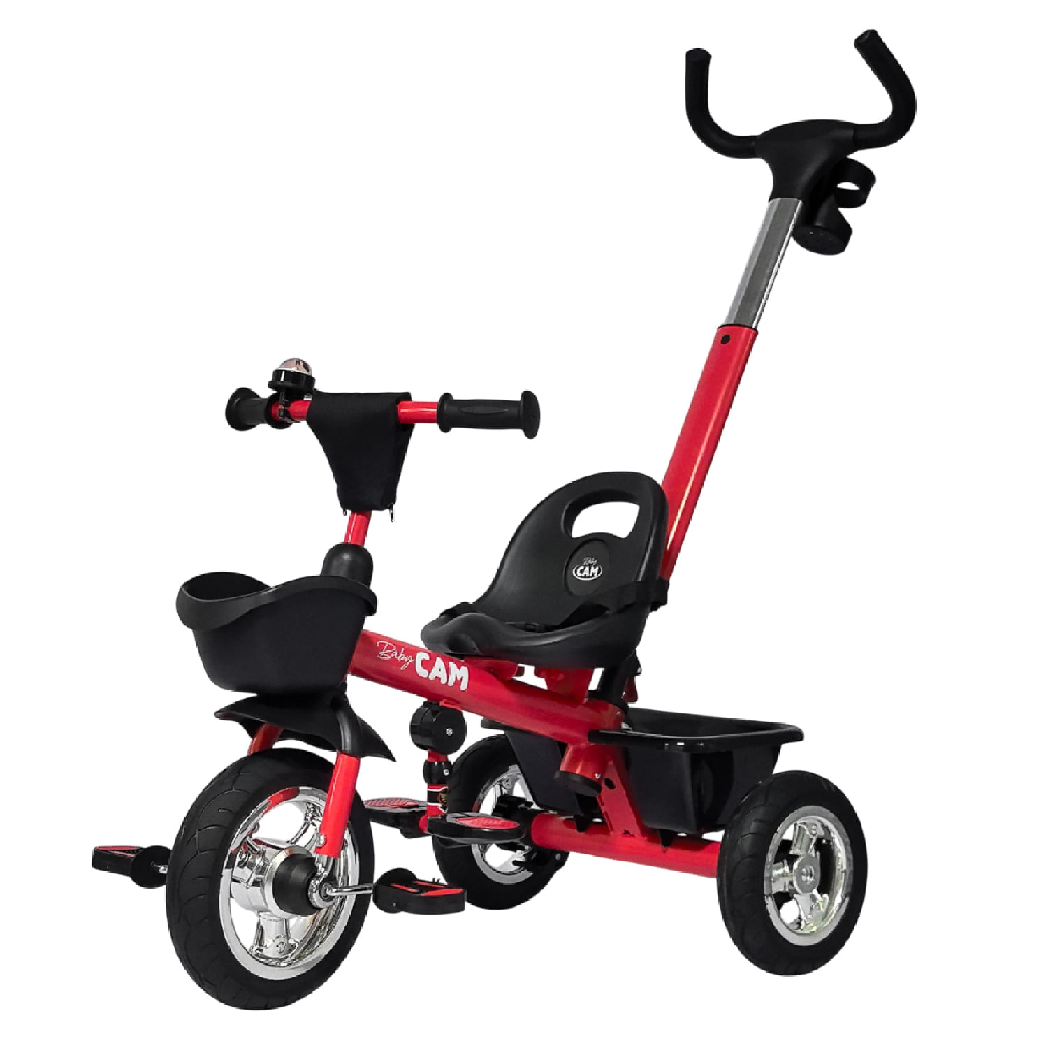 Triciclo booth baby cam rojo