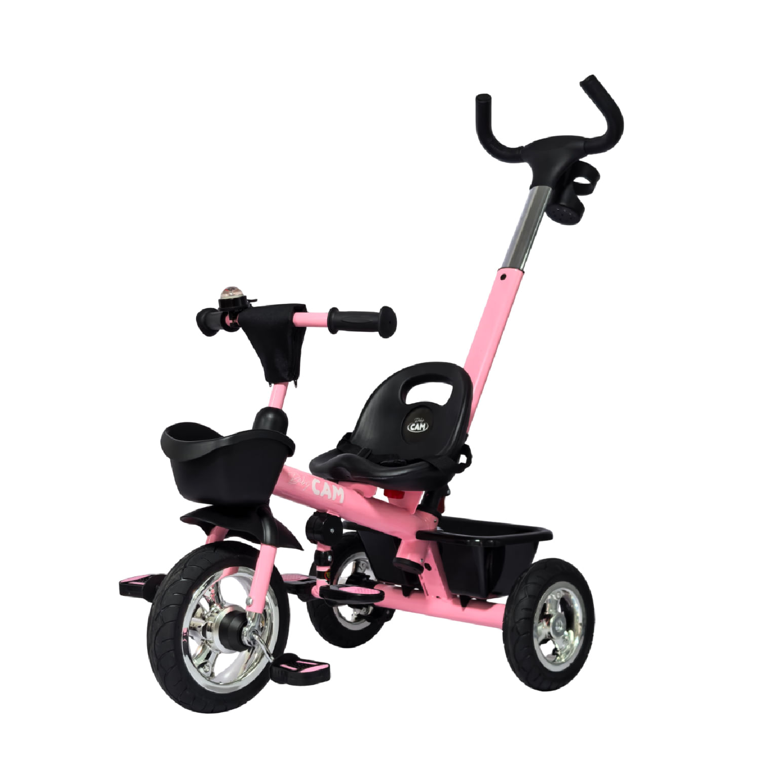 Triciclo booth baby cam rosado