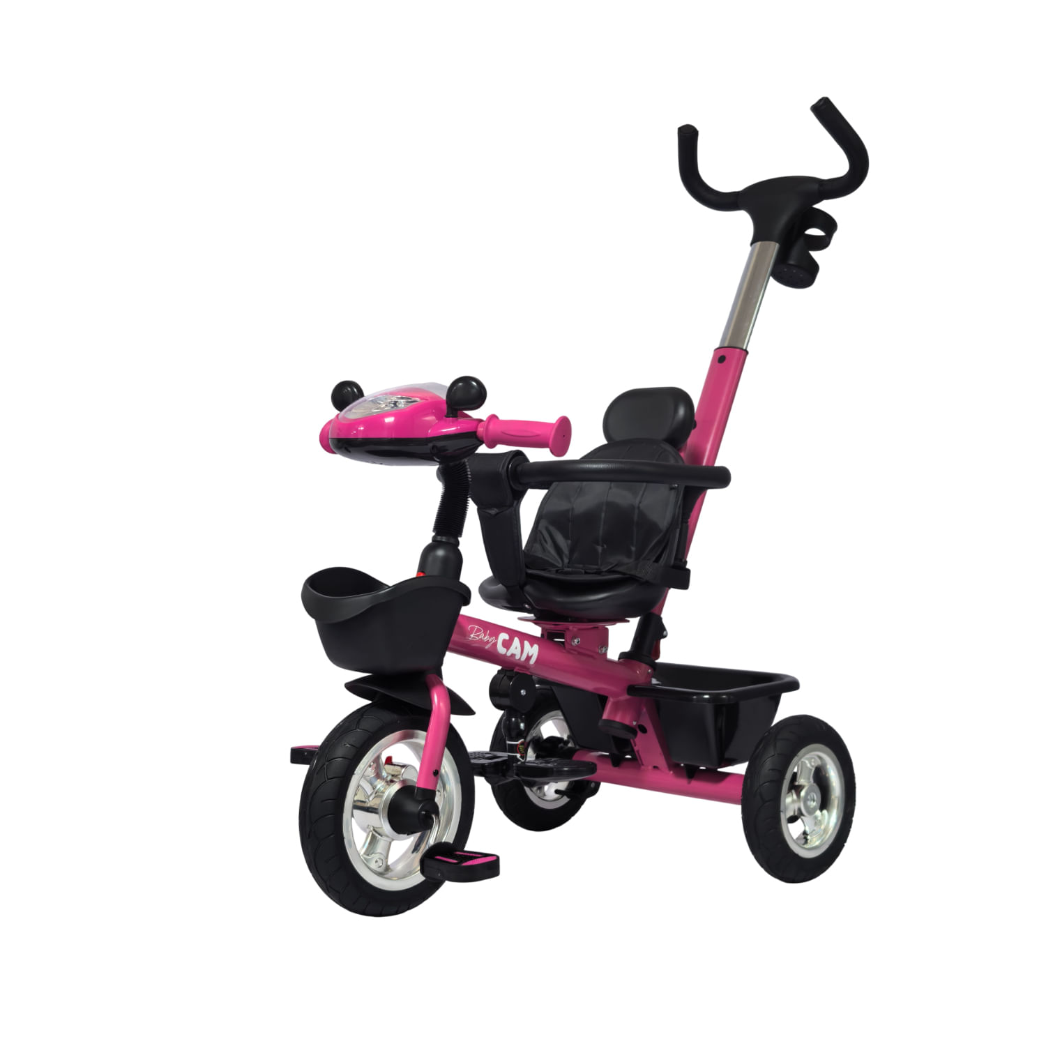 Triciclo prime baby cam bluetooth fucsia