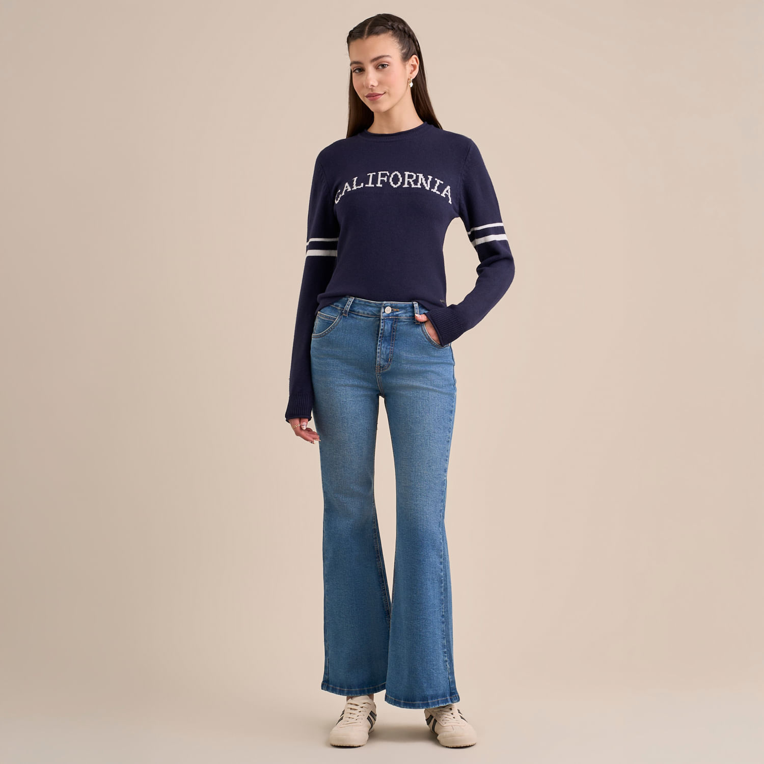Jean Mujer Bell Amc Flare