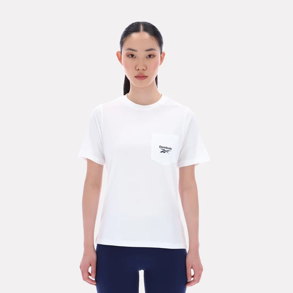 Polo Deportivo Reebok Mujer Lex Logo Blanco