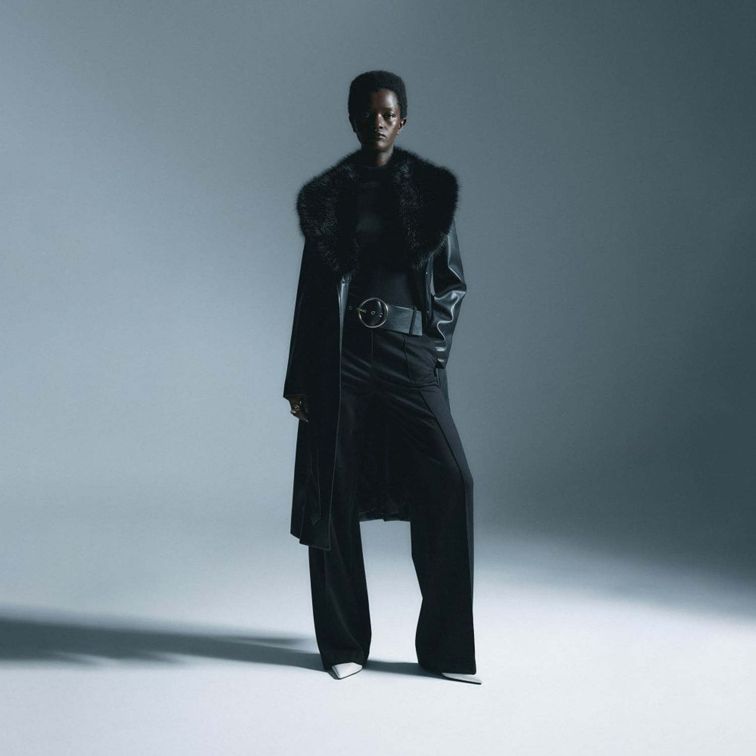 Pantalón Mujer Sfera Cinturon Negro