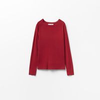 Chompa Mujer Sfera Fino Manga Ranglan Rojo