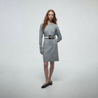 Chompa Mujer Sfera Soft Cuello Caja Gris Claro