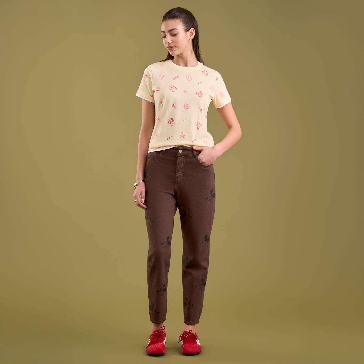 Jean Mujer Disney Mom Fit Amor