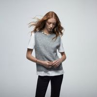 Chompa Mujer Sfera Soft Cuello Caja Plata