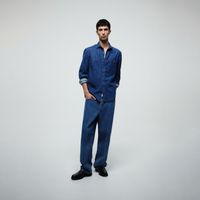 Camisa Hombre Sfera Bolsillos Azul