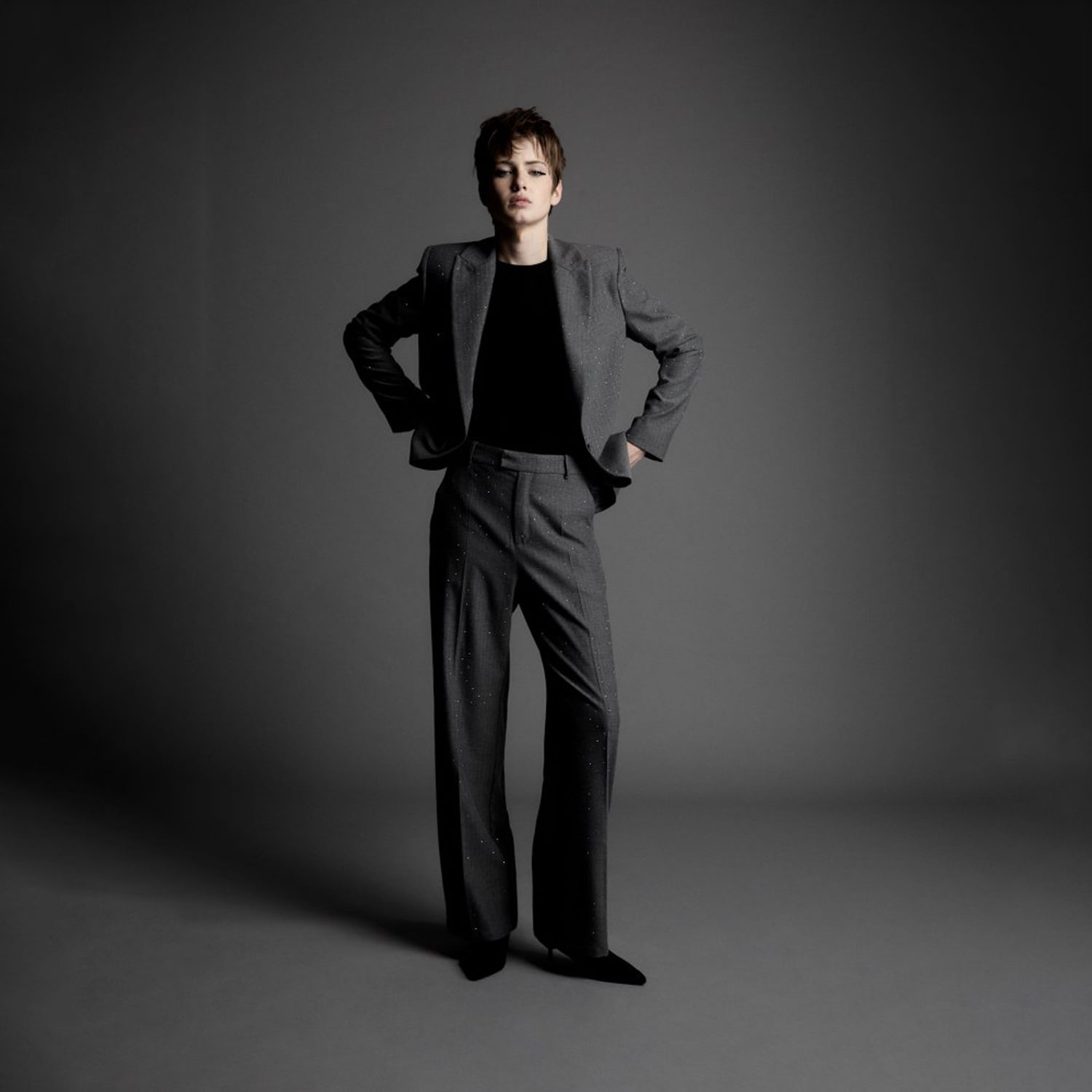 Pantalón Mujer Sfera Brillo Gris