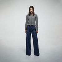 Chompa Mujer Sfera Botones Grandes Cerr Mx Gris Claro
