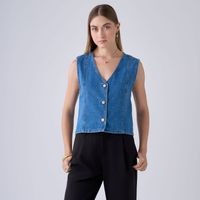 Chaleco Mujer Denim Hypnotic