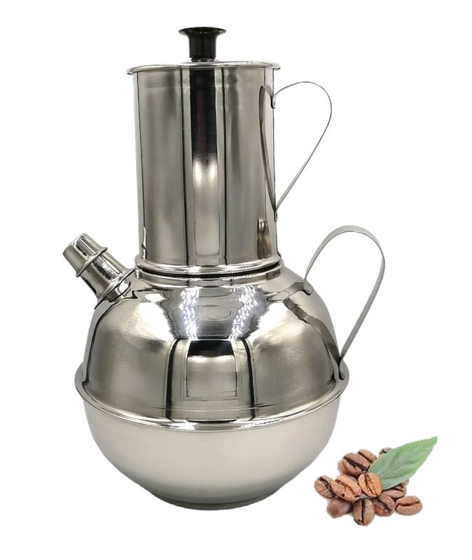Cafetera de Acero Inoxidable Bombeada 800 ML Gota a Gota Ichimatsu