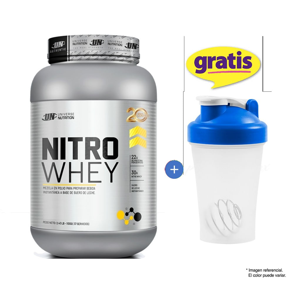Nitro whey 1.1kg proteína un Cookies + Tomatodo