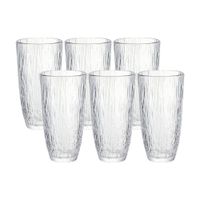 Juego x 6 piezas Vaso Alto Labrado 350ml Y6007