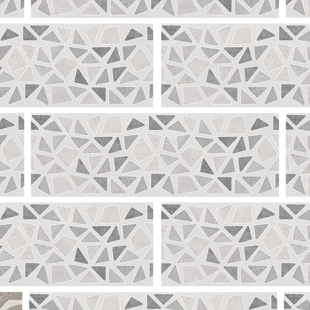 Pared Graficada Ydra Gris 20x60cm 1.44m2 Gala